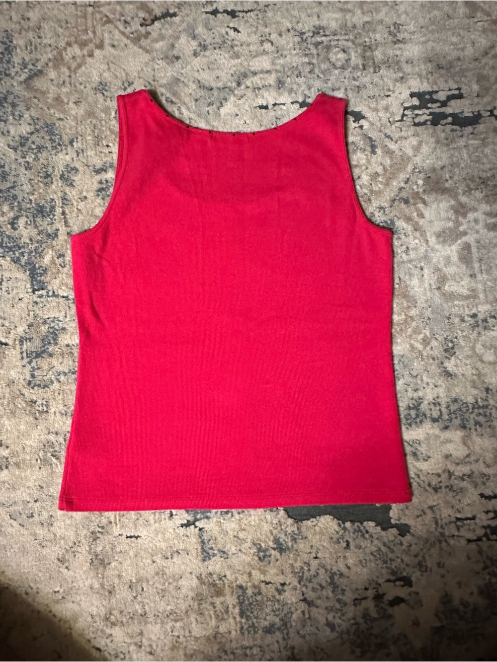 Liz Claiborne Fuschia studded tank - Picture 4 of 4